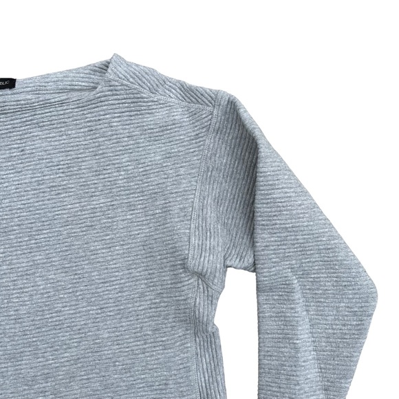 Banana Republic Sweater Womens Sweatshirt Ribbed Long Sleeve Gray Extra Small - Picture 2 of 11